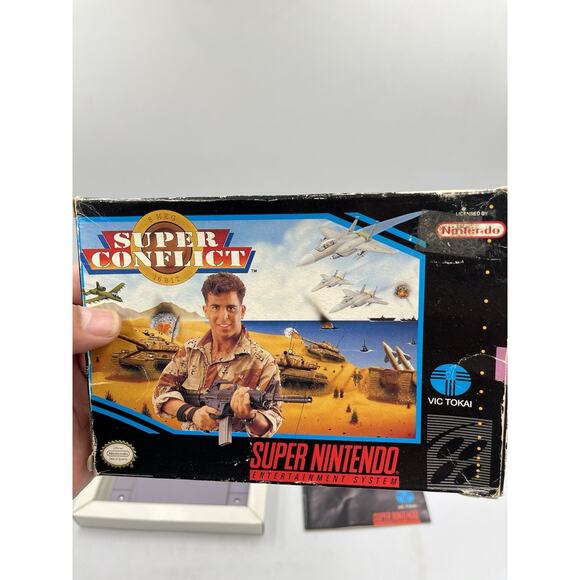 Super Conflict Complete In Box with Manual Super Nintendo - Picture 13 of 16